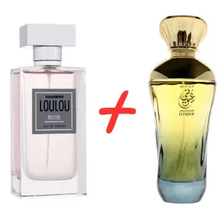 Al Haramain Loulou Noir + Al Haramain Oyuny Spray