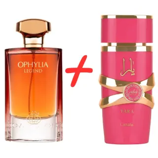 Lattafa Yara Candy + Fragrance World Ophylia Legend 